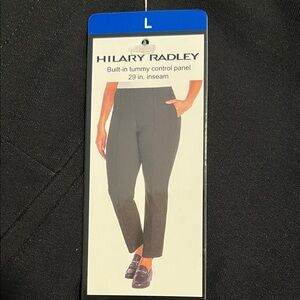 NWT Hilary Radley Classic Black Cropped PantsSize L